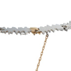 Erte 14K Yellow Gold and Silver  Diamond and Sapphire Necklace