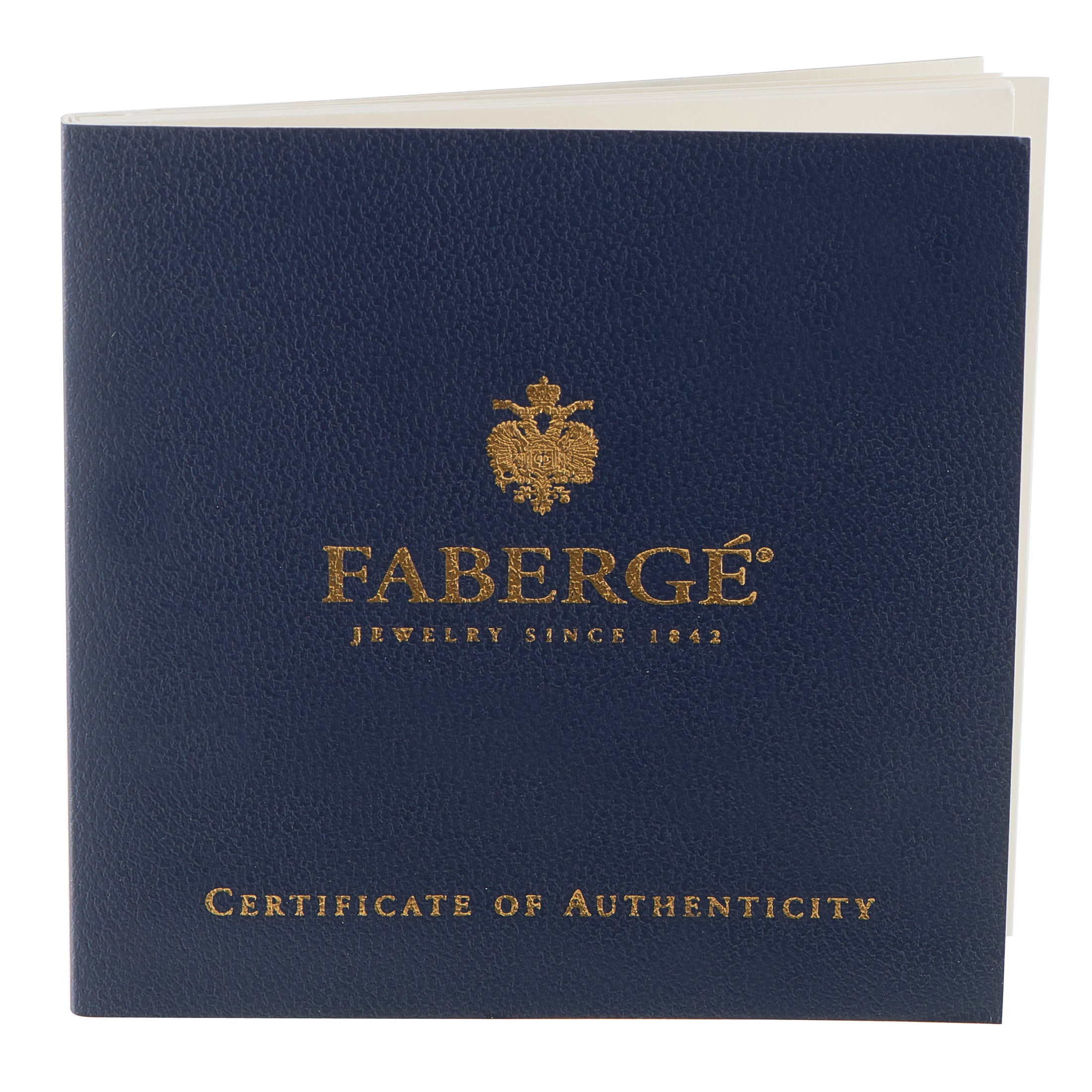 Faberge18K White Gold Diamond and Blue Enamel Egg Charm Bracelet