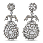 FRED LEIGHTON 18K White Gold 8.37ct Diamond Earrings