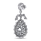FRED LEIGHTON 18K White Gold 8.37ct Diamond Earrings