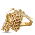 Fred of Paris 18K Yellow Gold 1.95ct Diamond and Ruby Ring