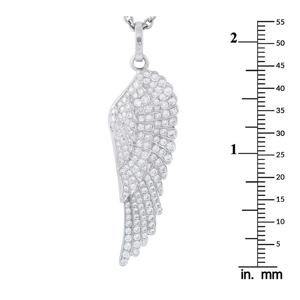 GarrardWings 18K White Gold 1.35ct Diamond Pendant