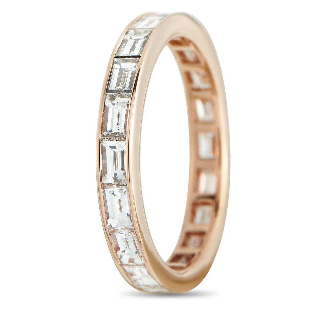 GRAFF 18K Rose Gold 2.50ct Diamond Eternity Band