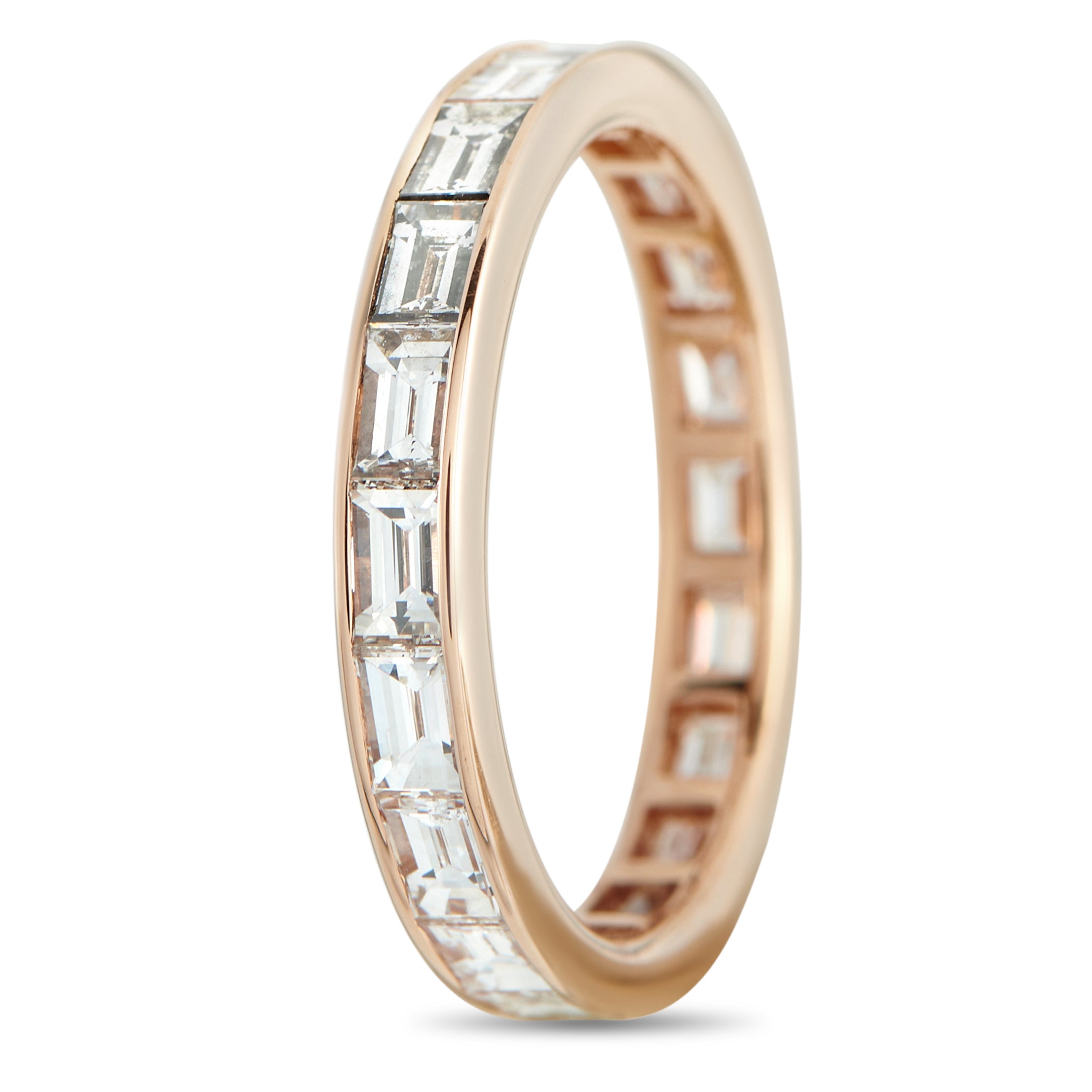 GRAFF 18K Rose Gold 2.50ct Diamond Eternity Band