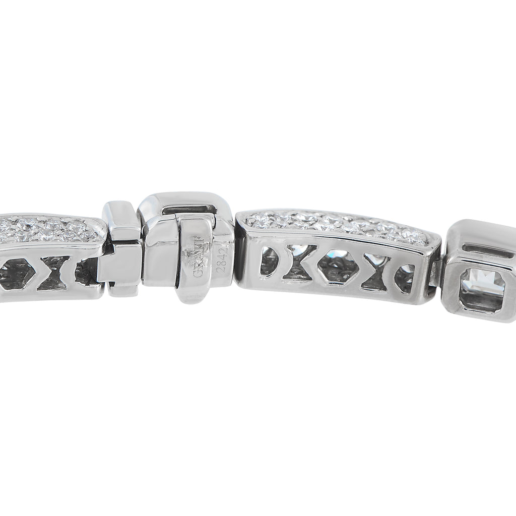 Graff 18K White Gold 14.77ct Diamond Bracelet
