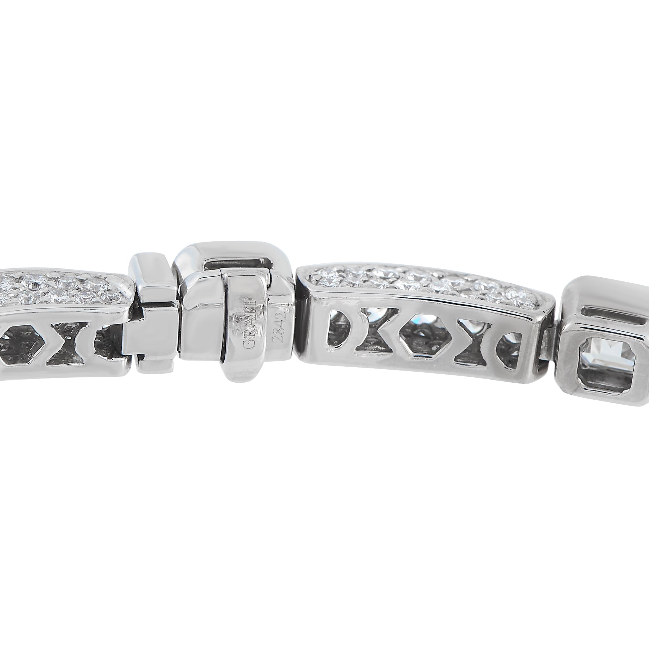 Graff 18K White Gold 14.77ct Diamond Bracelet
