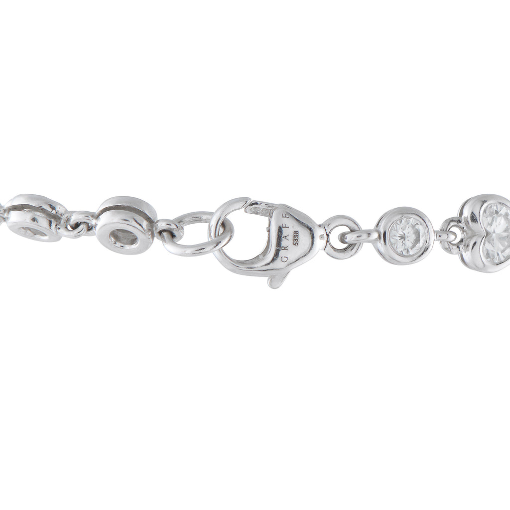 Graff 18K White Gold 6.70ct Diamond Bracelet