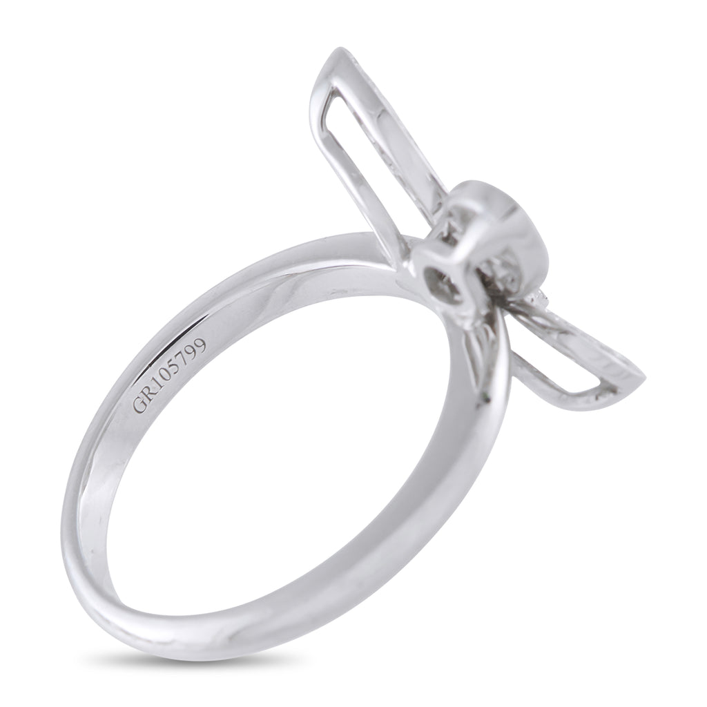 GRAFF 18K White Gold 0.55ct Diamond Pavé Butterfly Ring