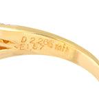 Graff 18K Yellow Gold 2.26ct Diamond and Emerald Ring