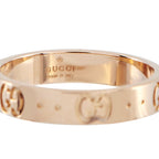 Gucci18K Rose Gold Band Ring