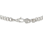 Gucci 18K White Gold Diamond and Aquamarine Lion Bracelet