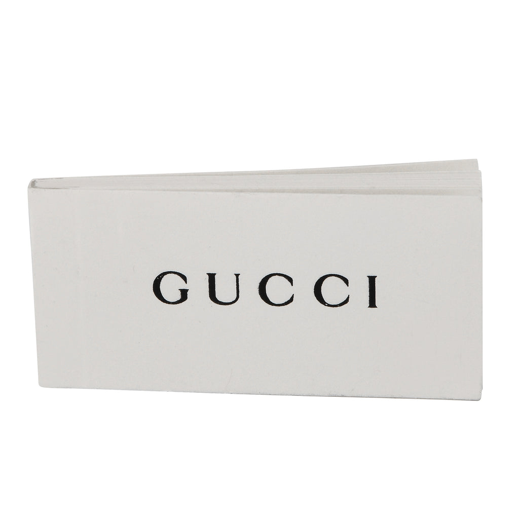 Gucci Blind for Love 18K White Gold 0.45ct Diamond Script Necklace