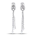 Gucci Horsebit 18K White Gold 1.20ct Diamond and White Topaz Earrings