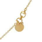 Gucci Horsebit 18K Yellow Gold Smoky Quartz Necklace