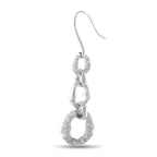 Gucci Bamboo 18K White Gold 2.0ct Diamond Dangle Earrings