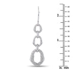 Gucci Bamboo 18K White Gold 2.0ct Diamond Dangle Earrings