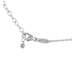 GucciDouble G 18K White Gold 0.35ct Diamond Station Necklace