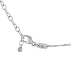 GucciDouble G 18K White Gold 0.35ct Diamond Station Necklace