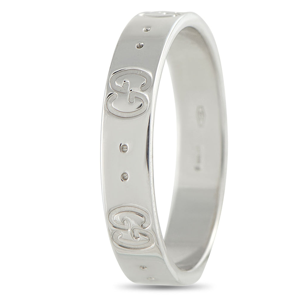 GucciIcon 18K White Gold Ring
