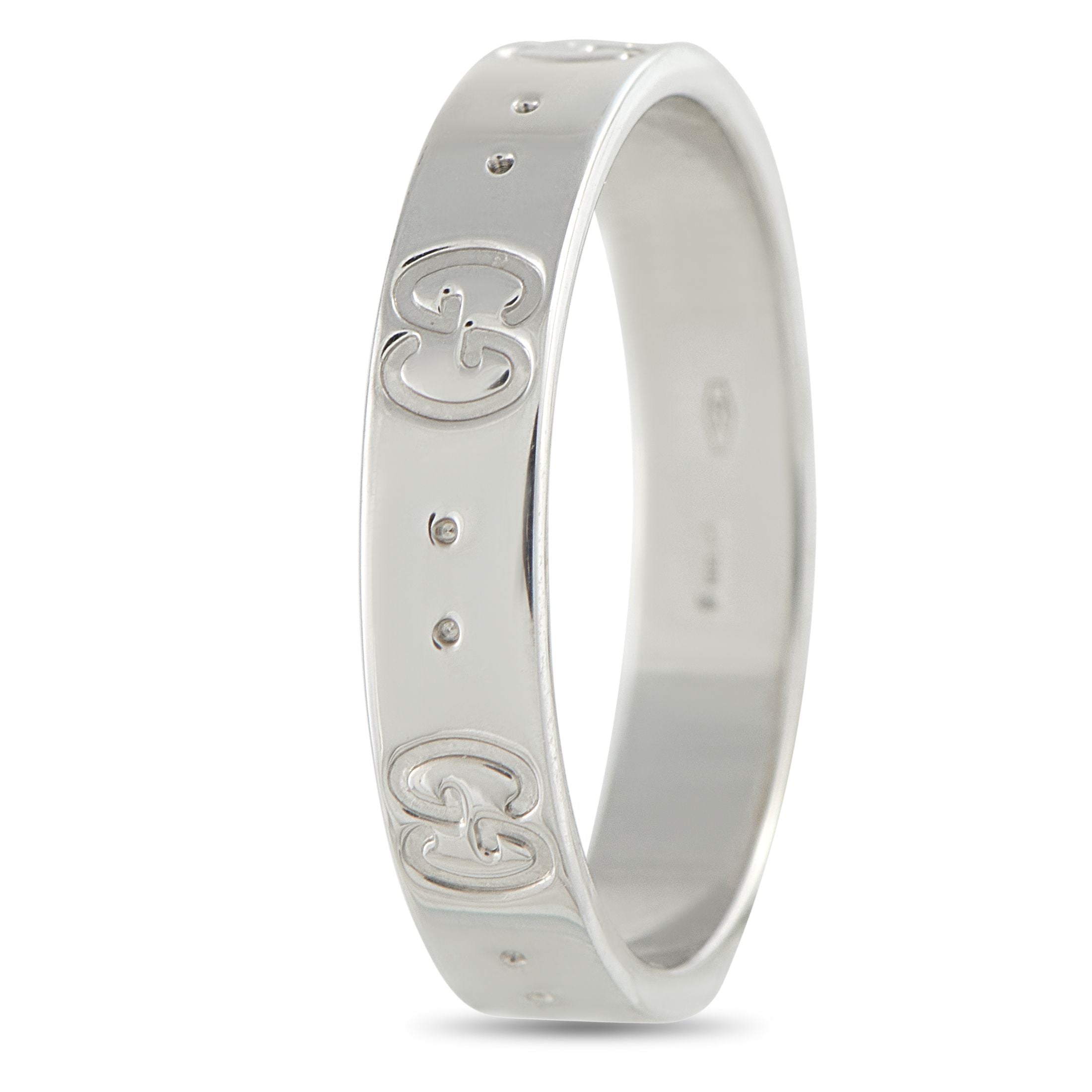 GucciIcon 18K White Gold Ring