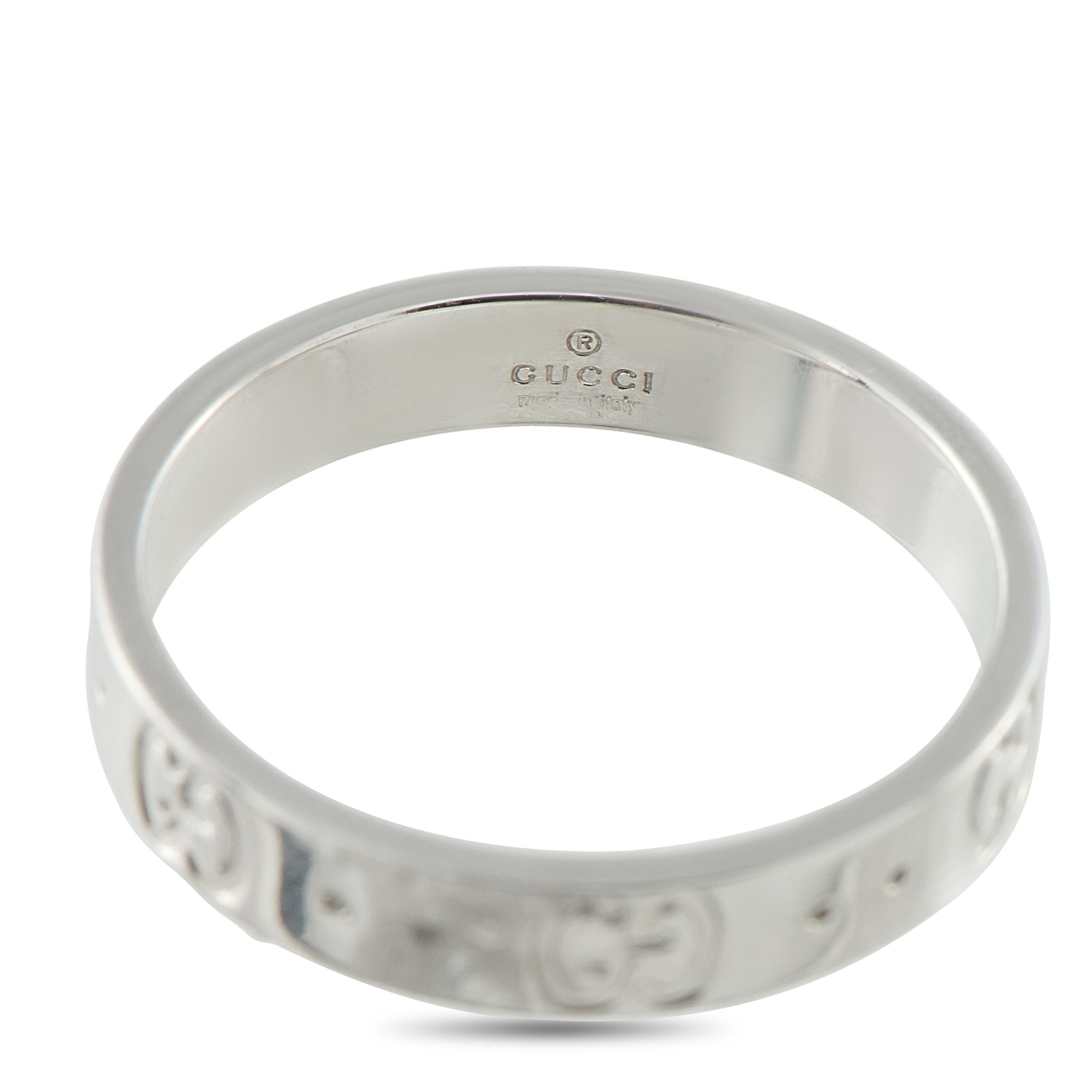GucciIcon 18K White Gold Ring