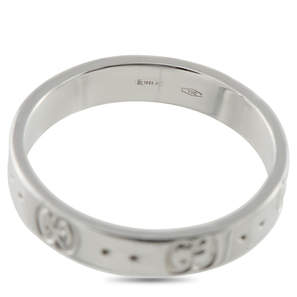 GucciIcon 18K White Gold Ring