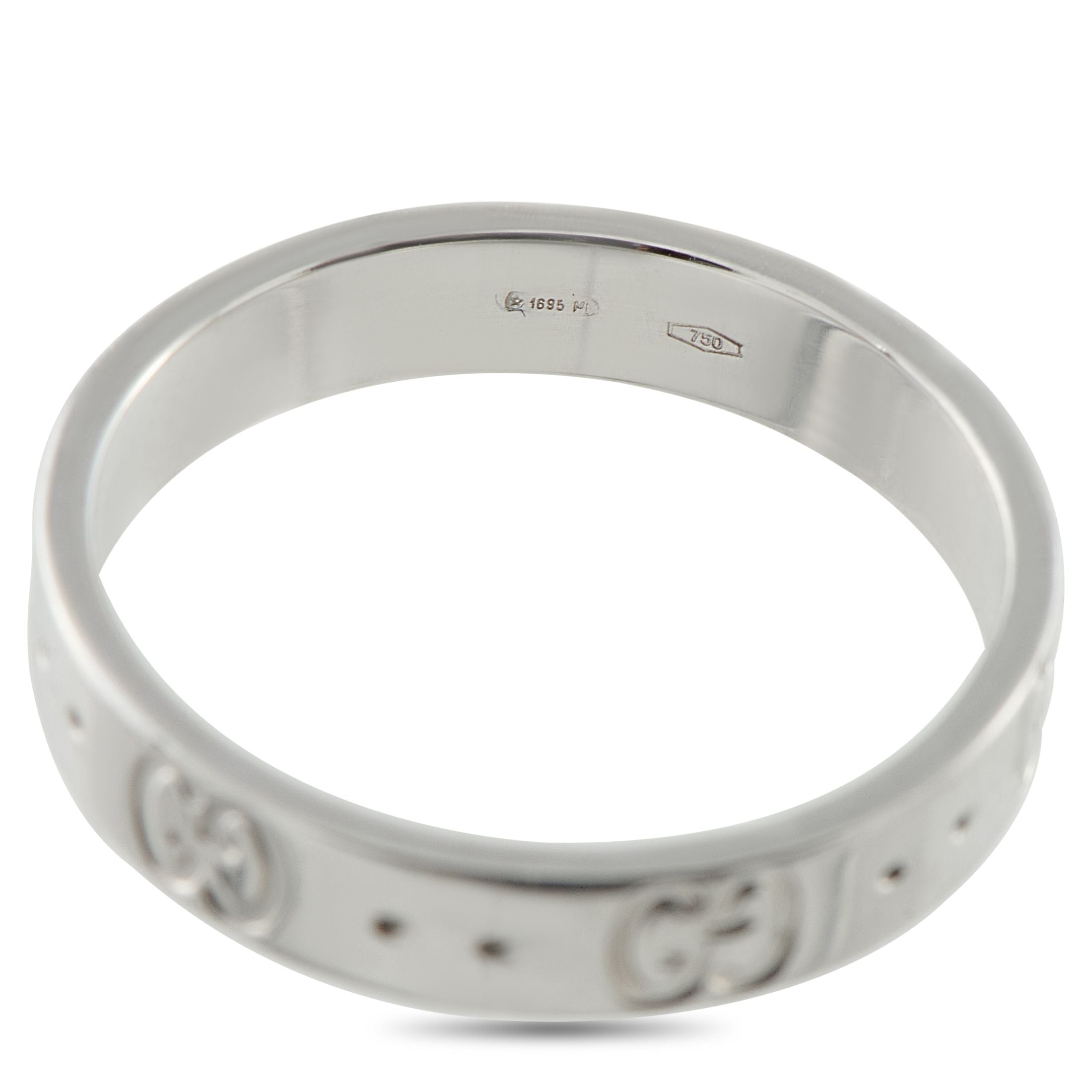 GucciIcon 18K White Gold Ring