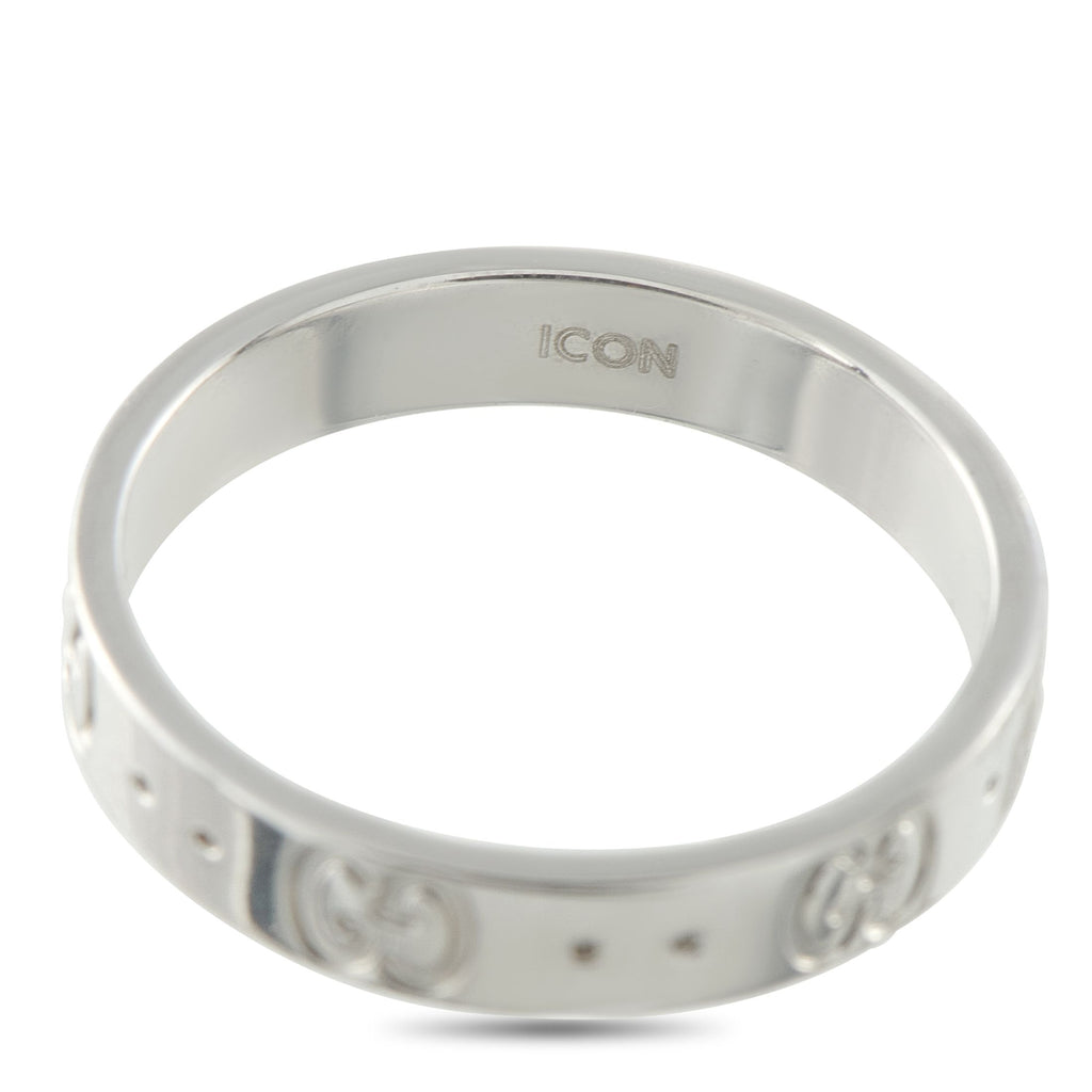 GucciIcon 18K White Gold Ring