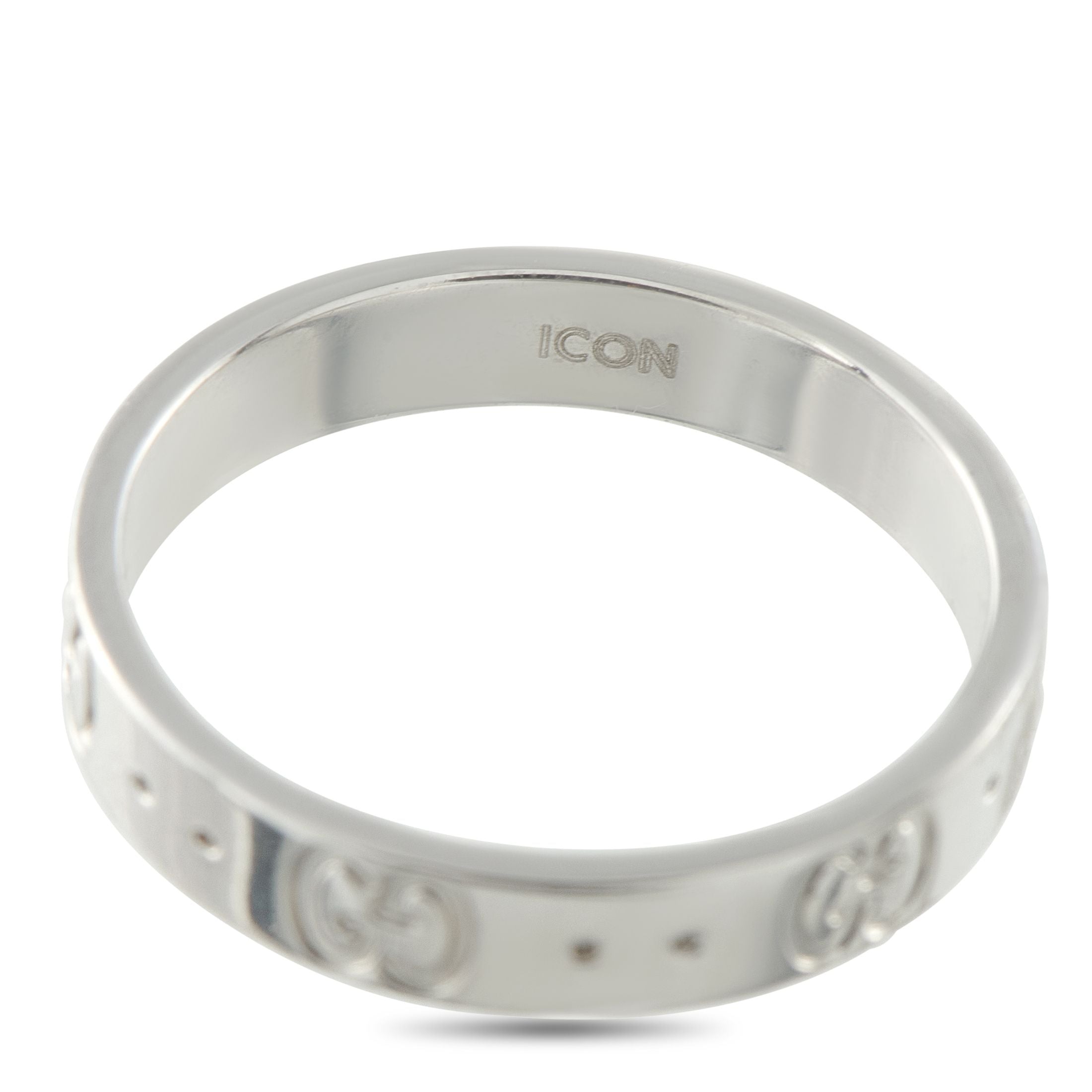 GucciIcon 18K White Gold Ring