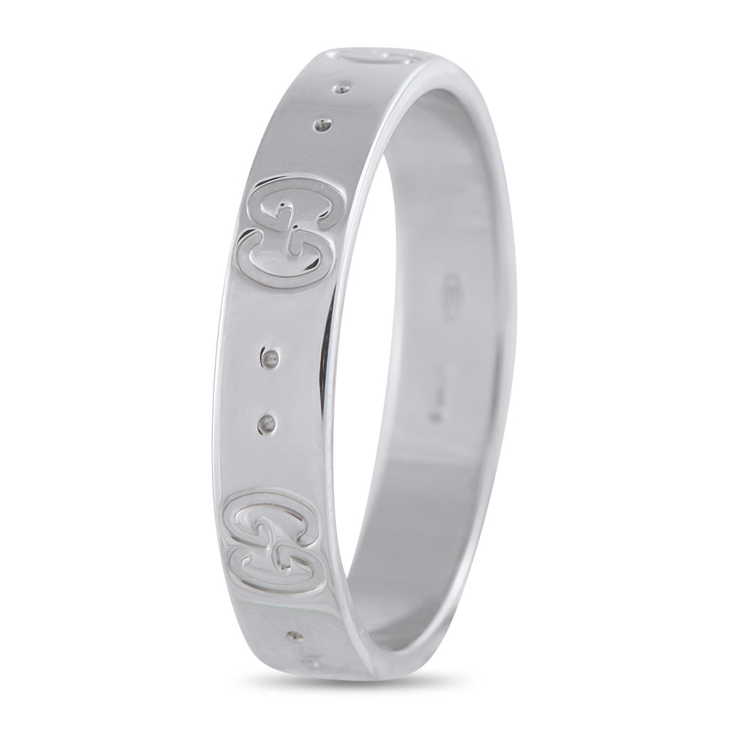 GucciIcon 18K White Gold Ring