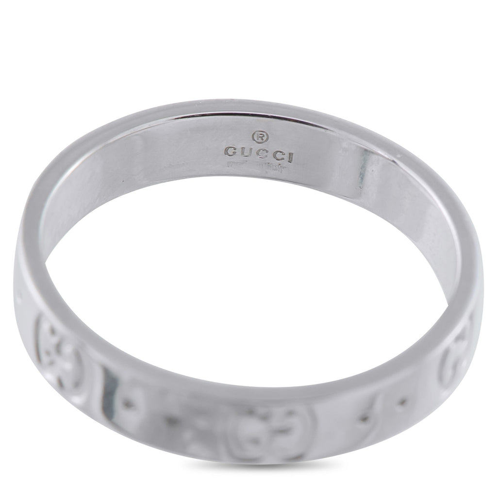 GucciIcon 18K White Gold Ring