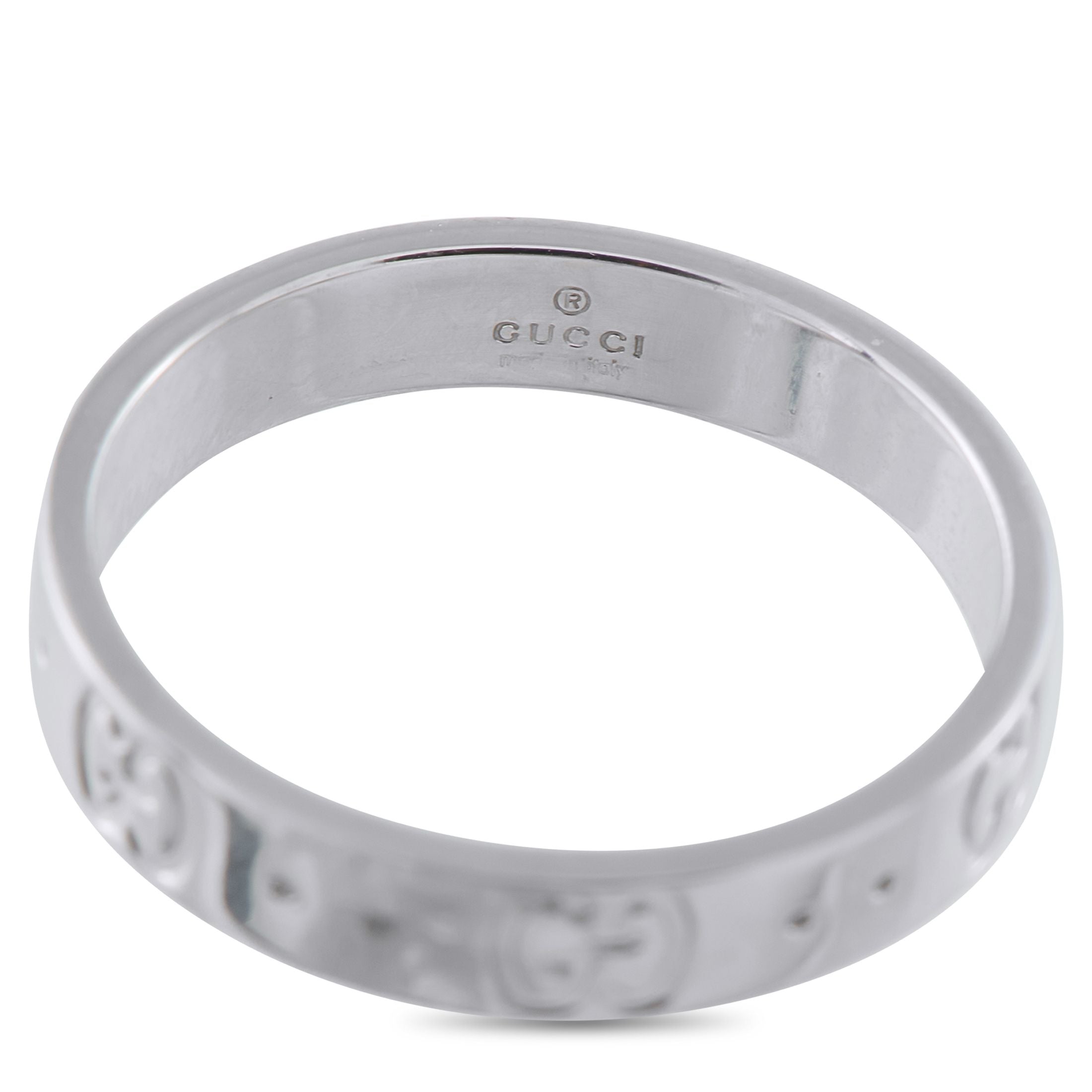 GucciIcon 18K White Gold Ring