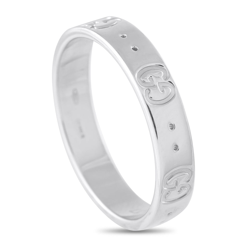 GucciIcon 18K White Gold Ring – Designed with a universal appeal, this Gucci Icon ring in 18K white gold suits both men and w