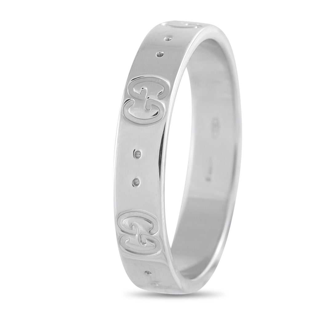 GucciIcon 18K White Gold Ring