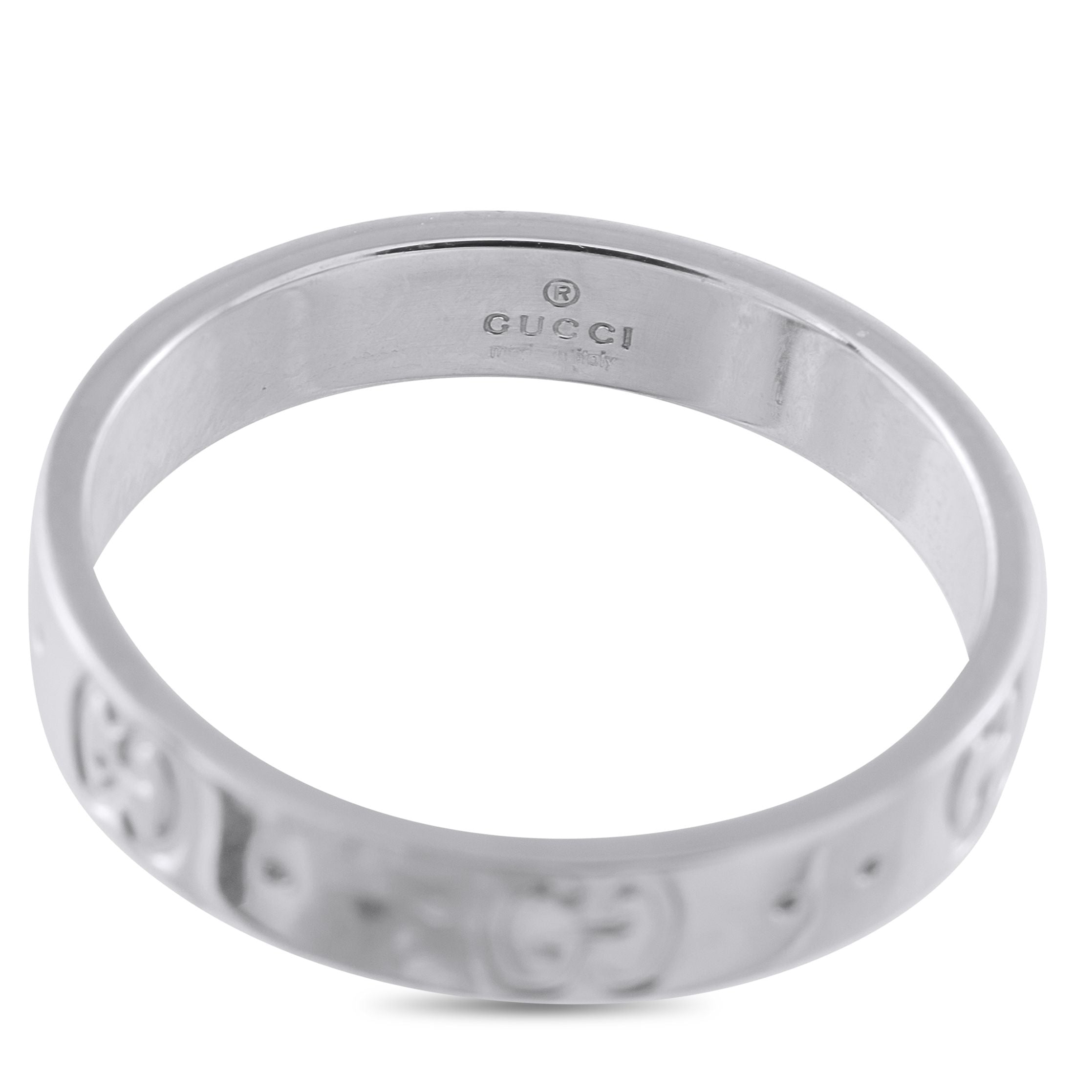 GucciIcon 18K White Gold Ring