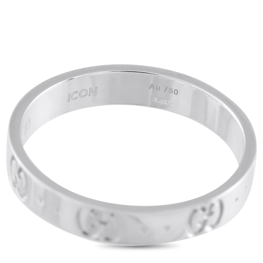 GucciIcon 18K White Gold Ring