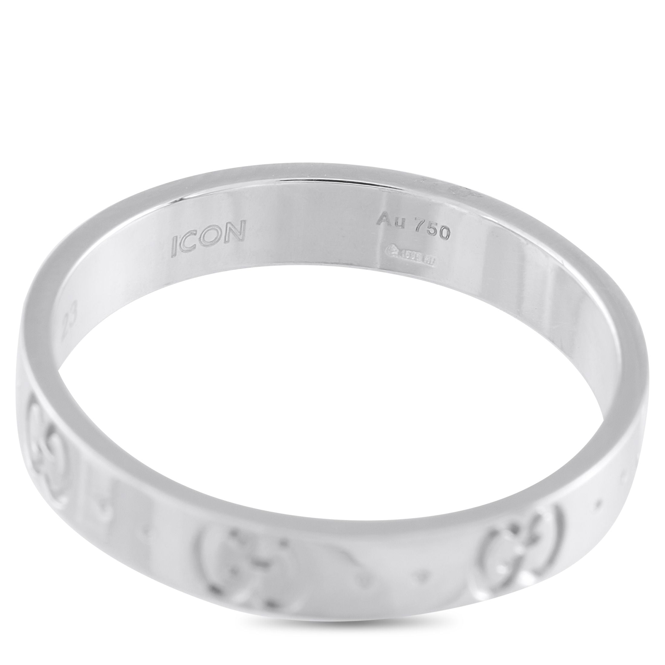 GucciIcon 18K White Gold Ring