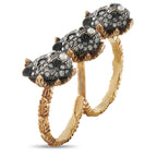 Gucci Le Marche des Merveilles 18K Yellow Gold Diamond and Pearl Ring
