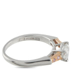 HARRY WINSTON Platinum and 18K Rose Gold 0.72ct Diamond Ring