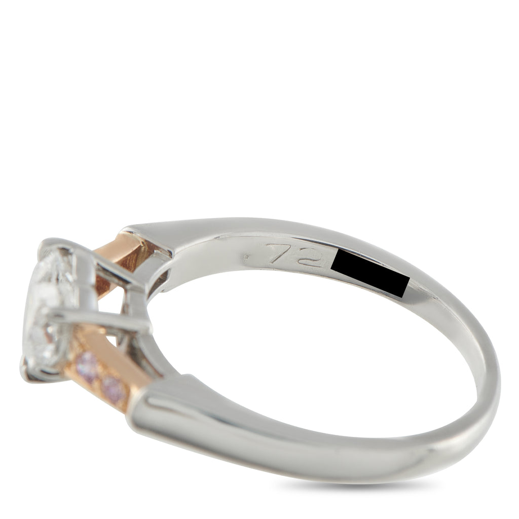 HARRY WINSTON Platinum and 18K Rose Gold 0.72ct Diamond Ring
