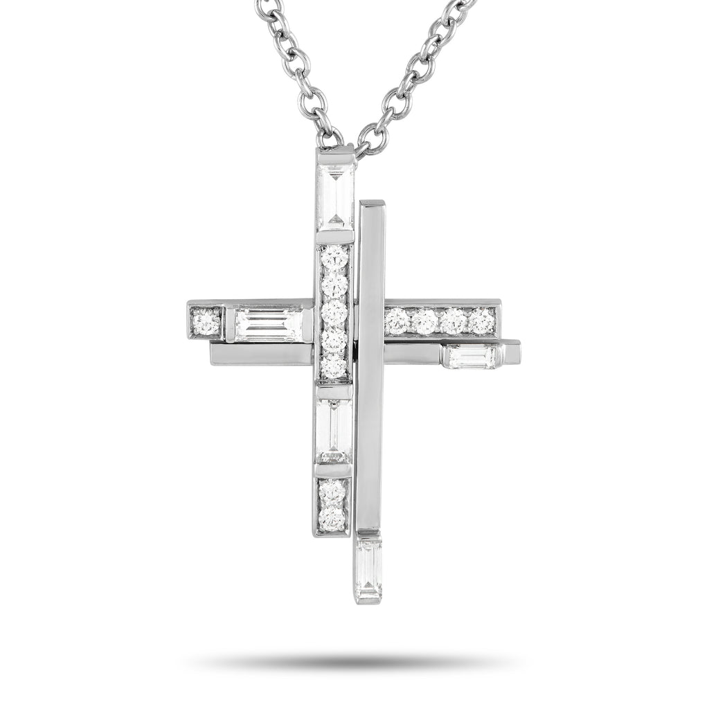 Harry WinstonSymbols Platinum 0.72ct Diamond Cross Necklace