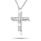 Harry WinstonSymbols Platinum 0.72ct Diamond Cross Necklace – This Harry Winston cross necklace allows you to share the light