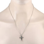 Harry Winston Symbols Platinum 0.72ct Diamond Cross Necklace