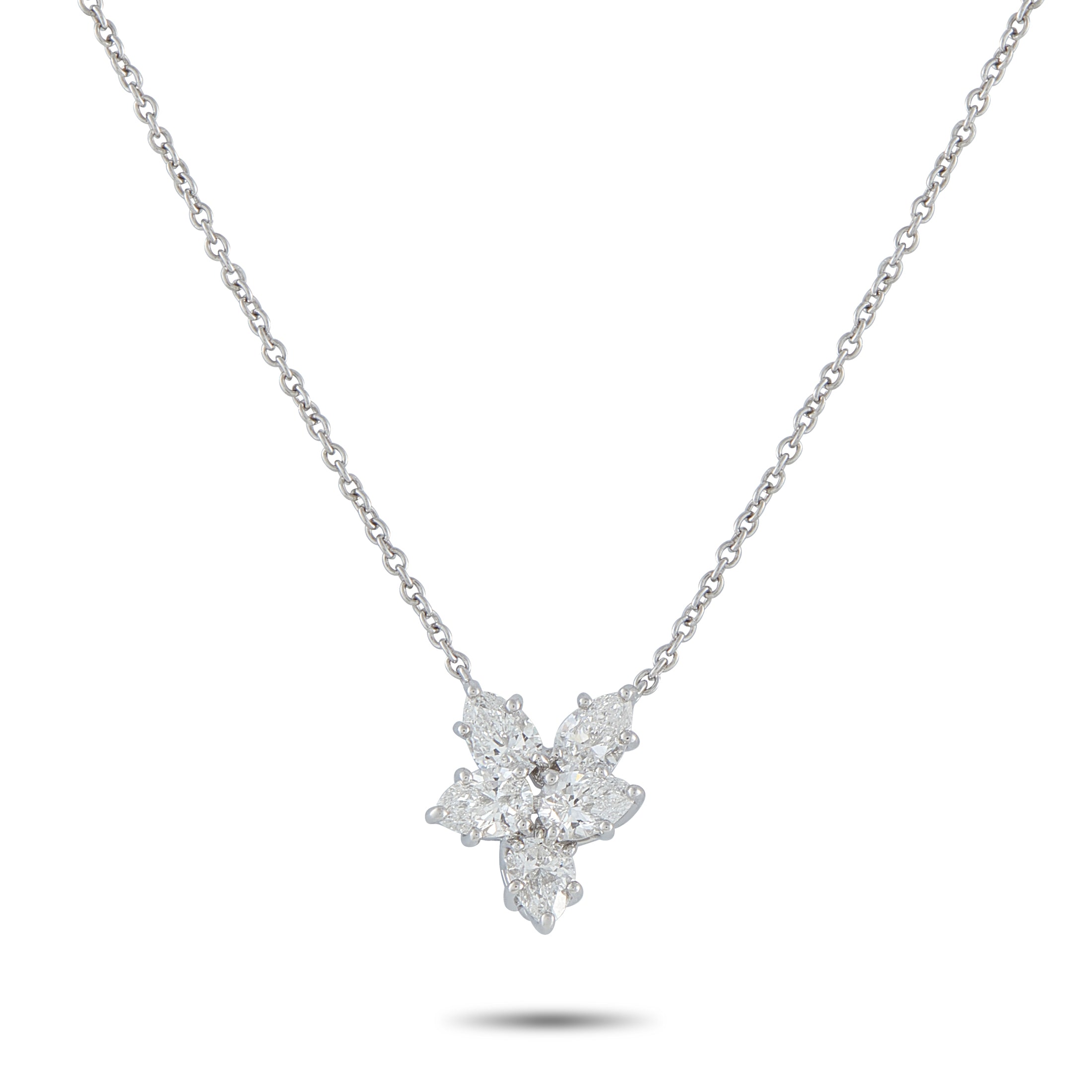 HARRY WINSTON Platinum 1.0ct Diamond Necklace