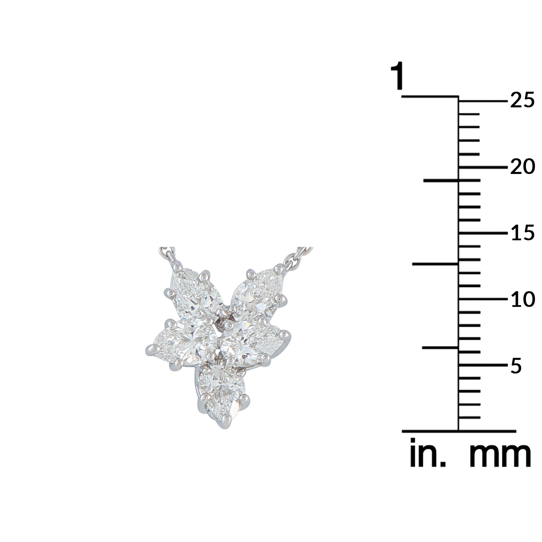 HARRY WINSTON Platinum 1.0ct Diamond Necklace