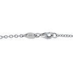 Hasba 18K White Gold 0.85ct Diamond Bead Long Necklace