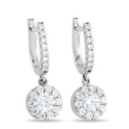 Hearts on Fire18K White Gold 1.15ct Diamond Earrings - Covered in sparkling Diamonds with a total weight of 1.15 carats, these Hearts On Fire earrings are designed to effortlessly