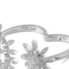 Hearts on Fire Aerial 18K White Gold 1.40ct Diamond Sunburst Double Finger Ring