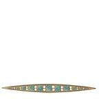 Henri Dubret 18K Yellow Gold Diamond and Enamel French Art Nouveau Brooch