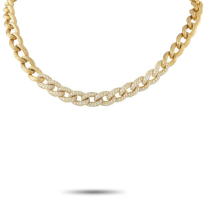 Henry Dunay 18K Yellow Gold 5ct Diamond Necklace